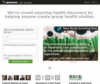 Genomera.com(Heal the world) Screenshot