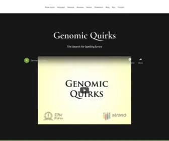 Genomic-Quirks.org(Book Home) Screenshot