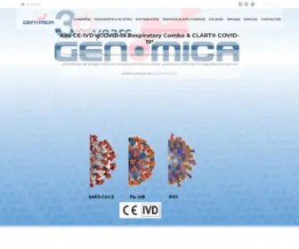 Genomica.com(Diagnóstico molecular e identificación genética) Screenshot