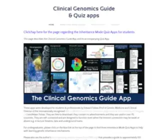 Genomicsapps.org(Clinical Genomics Guide & Quiz apps) Screenshot