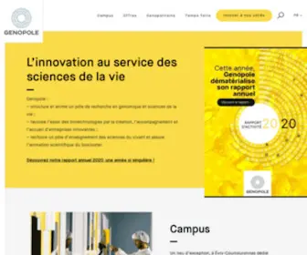 Genopole.org(Genopole, Vivre l'innovation) Screenshot