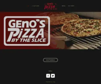 Genospizzafortsmith.com(Geno's Pizza by the Slice) Screenshot