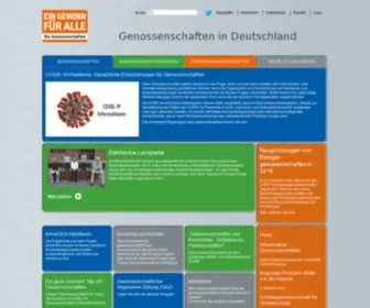 Genossenschaften.de(Die Genossenschaften) Screenshot