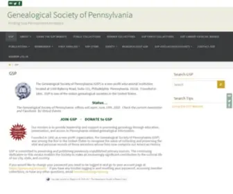 Genpa.org(Finding Your Pennsylvania Ancestors) Screenshot