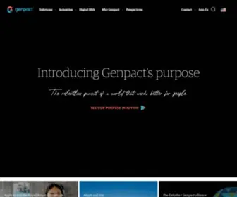 Genpact.com(Business process management company) Screenshot