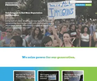Genprogress.org(Generation Progress Generation Progress Home) Screenshot