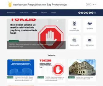 Genprosecutor.gov.az(Səhifə) Screenshot