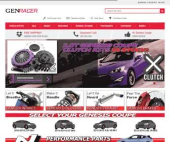 Genracer.com(Hyundai Genesis Coupe Parts and Accessories) Screenshot