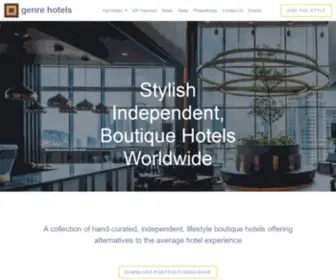 Genrehotels.com(What's Your Style) Screenshot