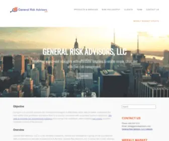 Genriskadvisors.com(General Risk Advisors) Screenshot