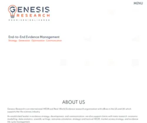 Gens1.com(Genesis Research) Screenshot