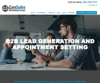 Gensales.com(Lead Generation Companies Denver) Screenshot