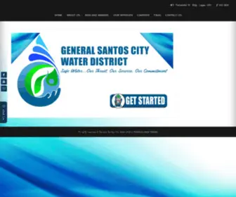 Gensanwater.gov.ph(General Santos City Water District) Screenshot