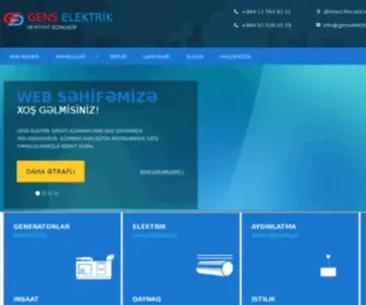 Genselektrik.com(Ana səhifə) Screenshot