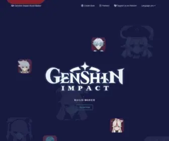 Genshin-Builder.com(Genshin Builder) Screenshot