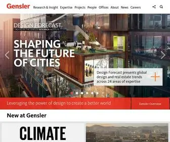 Gensler.com(Creating a Better World Through the Power of Design) Screenshot