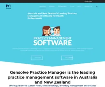 Gensolve.com(Gensolve Practice Manager NZ) Screenshot