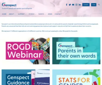 Genspect.org(A voice for parents with gender) Screenshot