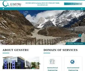 Genstru.com(Genstru Geotechnical Engineering Consultants In Pune India) Screenshot