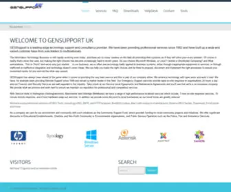 Gensupport.net(IT Support and Consultancy Services from GENSupport (Menu0)) Screenshot