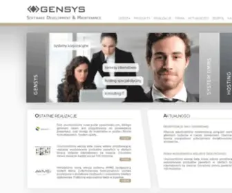 Gensys.pl(Specjalistyczne oprogramowanie wysokiej klasy) Screenshot