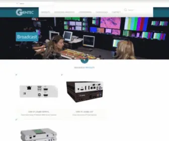 Gentec.fr(Gentec vous propose une large gamme de produits de transmission audiovisuelle) Screenshot