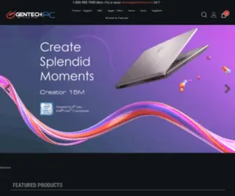 Gentechpc.com(Gaming Laptops) Screenshot