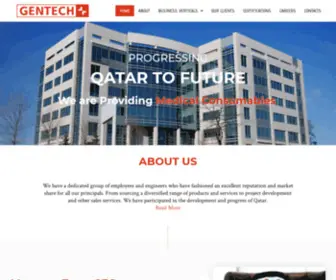 Gentechqa.com(Medical and Commercial Equipments in the State of Qatar) Screenshot