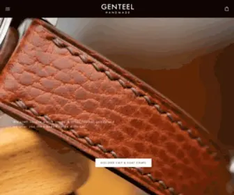 Genteel-Handmade.com(Bespoke Watch Straps & Other Leather Goods) Screenshot