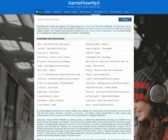 GenteflowMP3S.com(Descarga Musica MP3 Gratis) Screenshot