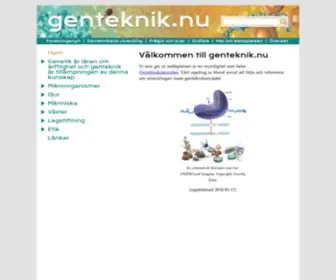 Genteknik.nu(Hem) Screenshot