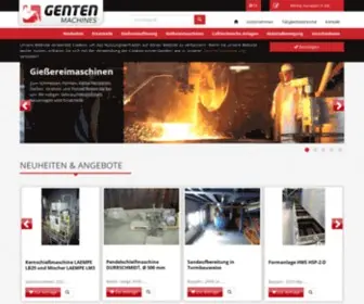 Genten.be(Genten Machines Verkauf und Reparatur von Gebrauchtmaschinen (Gießerei) Screenshot