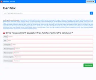 Gentilix.com(Accueil) Screenshot