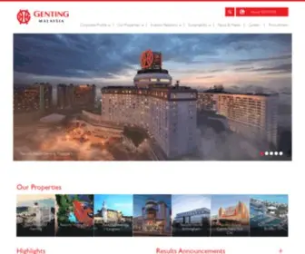 Gentingmalaysia.com(Genting Group) Screenshot