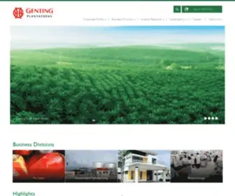 Gentingplantations.com(Genting Plantations Berhad) Screenshot