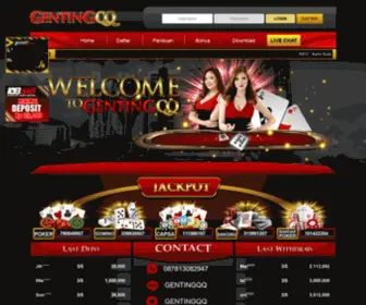 Gentingqq.life(Gentingqq life) Screenshot