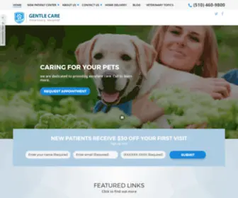 Gentlecareveterinary.com(Gentle Care Veterinary Hospital) Screenshot