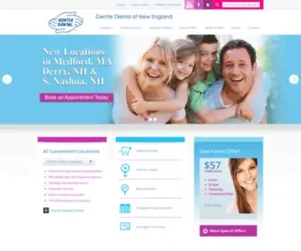 Gentledental.com(Find a local dentist near you at one of our 40+ MA & NH locations. Gentle Dental) Screenshot