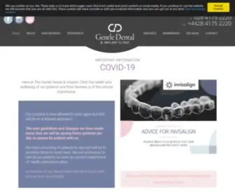 Gentledentalclinic.com(Gentle Dental &amp; Implant Clinic) Screenshot