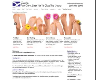 Gentlefootcare.ca(Gentle Foot Care Clinic of Mississauga) Screenshot