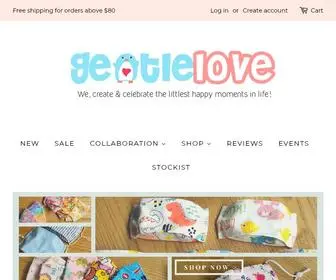 Gentlelovesg.com(All baby products are handmade in Singapore using premium quality materials) Screenshot