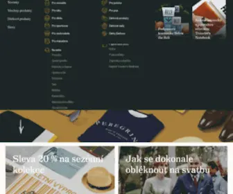 Gentlemanstore.cz(Oblékáme moderní gentlemany) Screenshot