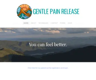 Gentlepainrelease.com(Gentle Pain Release Center) Screenshot