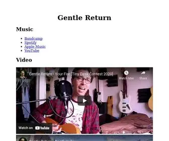 Gentlereturn.com(Gentle Return) Screenshot