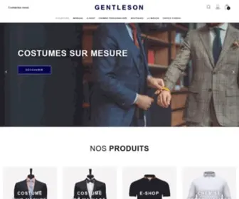 Gentleson.com(Costume sur mesure Lyon Annecy Genève) Screenshot