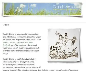 Gentleworld.org(Reaching out for over 40 years) Screenshot