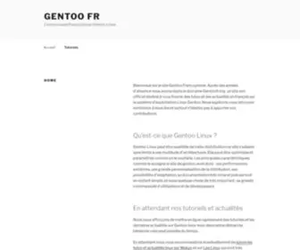 Gentoofr.org(Gentoo FR) Screenshot