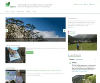 Gentree-H2020.eu(Optimizing the management and sustainable use of forest genetic resources in Europe) Screenshot