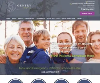 Gentrydentalcharlotte.com(Dentist Charlotte) Screenshot