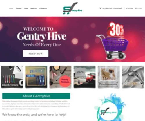 Gentryhive.com(Online Shopping) Screenshot